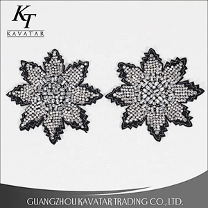 Fashion jeans embroidery designs rhinestone embroidery for garment
