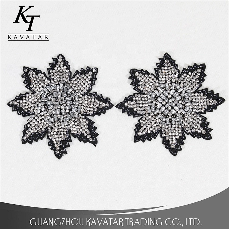 Fashion jeans embroidery designs rhinestone embroidery for garment