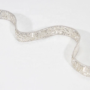Kavatar Custom Decorative Accessories Chain Edging Pony Hot Fix Beads Trim