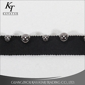 Wholesale Fashion 1.6cm Width Black Polyester Lace Trim Ribbons