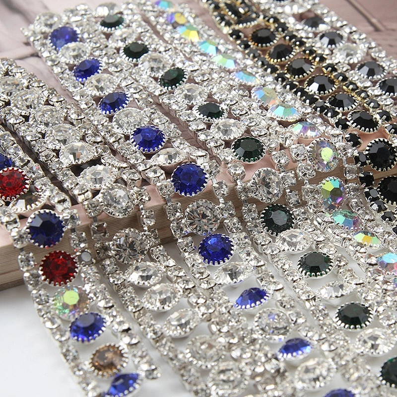 fashion embroidered gold bead lace trim  beaded trim by the yard for bags