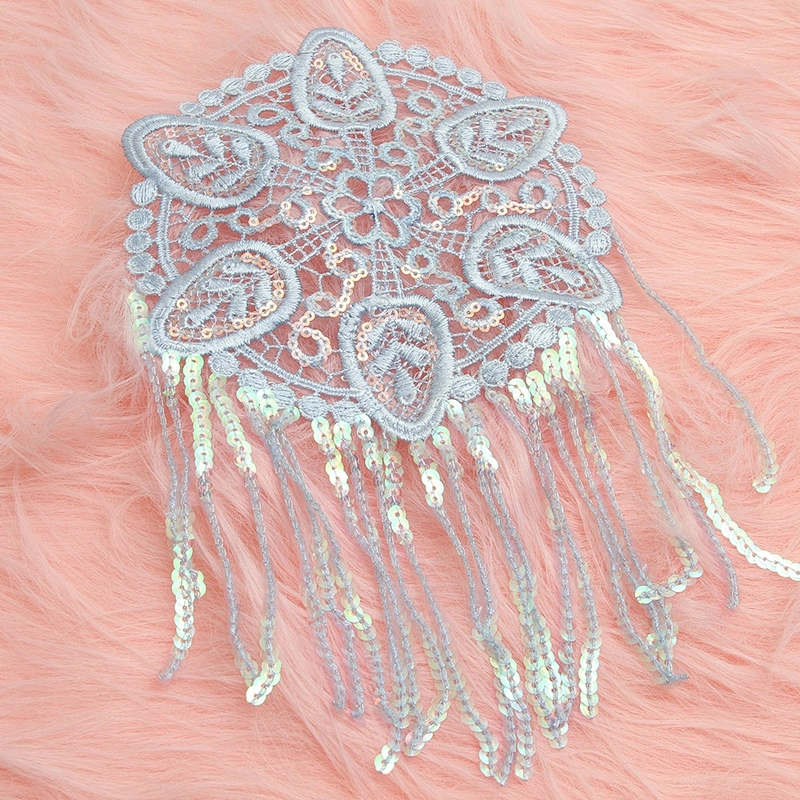 wholesale water - soluble bead embroidery clothing accessories lace embroidery fabric sequins decoration lace