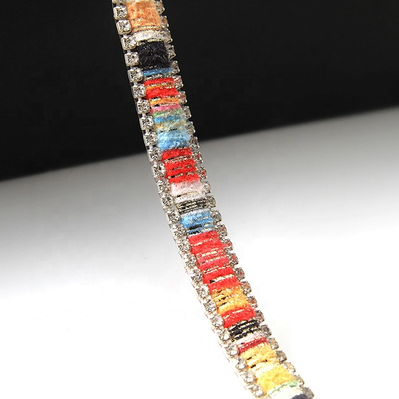 Kavatar  Wholesales Hotfix trimming rhinestone hotfix banding colorful mixed transfer tape iron trimming
