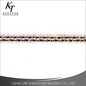 Fashion embroidery ribbon wholesale colorful ribbon tassel trimming