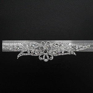 Kavatar High Quality Dress Applique Rhinestone For Bridal