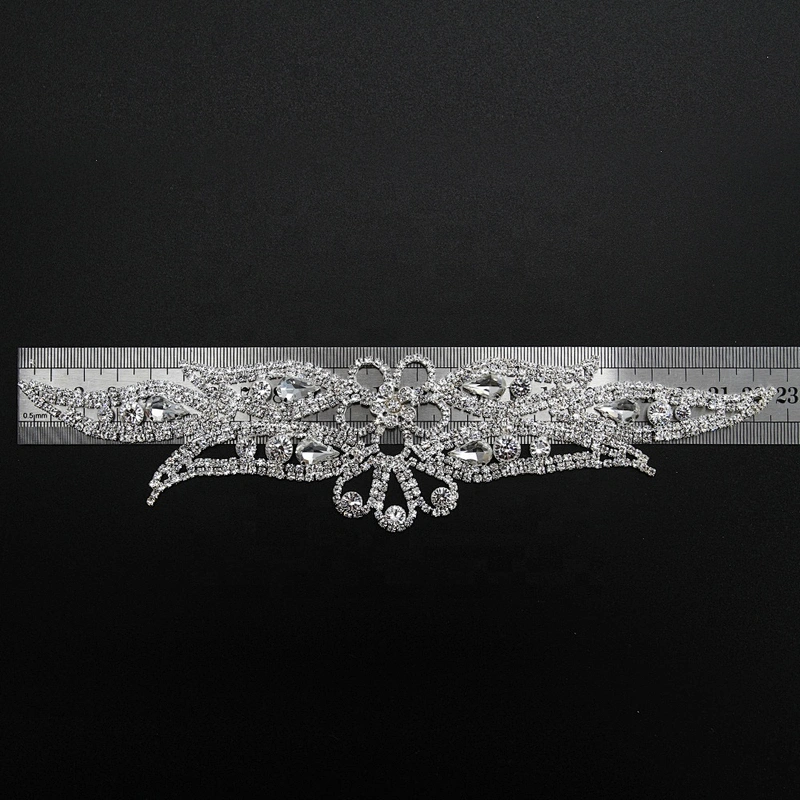 Kavatar High Quality Dress Applique Rhinestone For Bridal