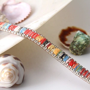 Kavatar  Wholesales Hotfix trimming rhinestone hotfix banding colorful mixed transfer tape iron trimming