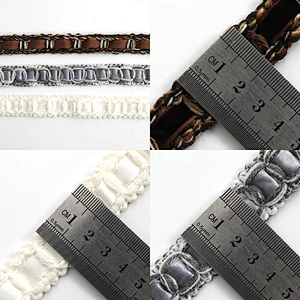 Kavatar Wholesale Custom Black White Cotton Tape Silk Ribbon Dyed Webbing Woven Polyester Ribbons