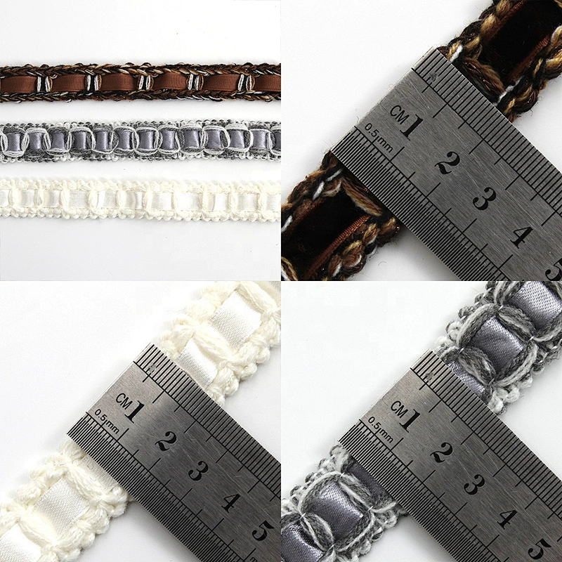 Kavatar Wholesale Custom Black White Cotton Tape Silk Ribbon Dyed Webbing Woven Polyester Ribbons