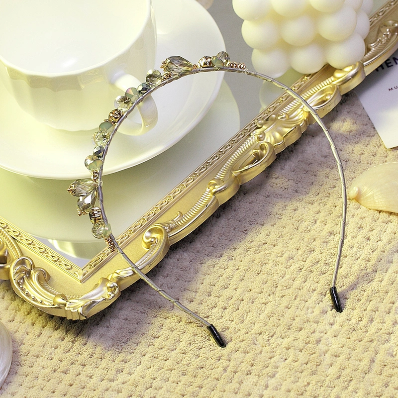 Headbands for women 2020 Korean baroque diamond flower hair band web celebrity street beat hair band