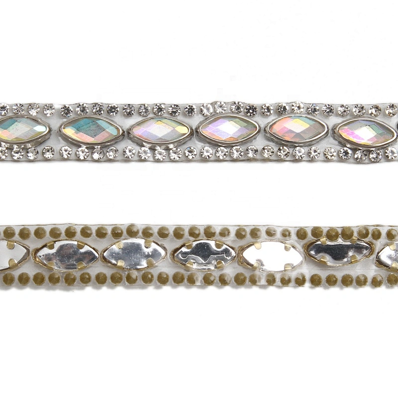 wholesalehot hotfix rhinestones trimming  to bead  Glass  trimming Banding Trim   for shoes  for Clothing for hat transfers