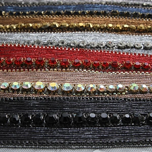 Patches wholesale  3D rhinestone applique patch trims patche for clothing Sew on  custom