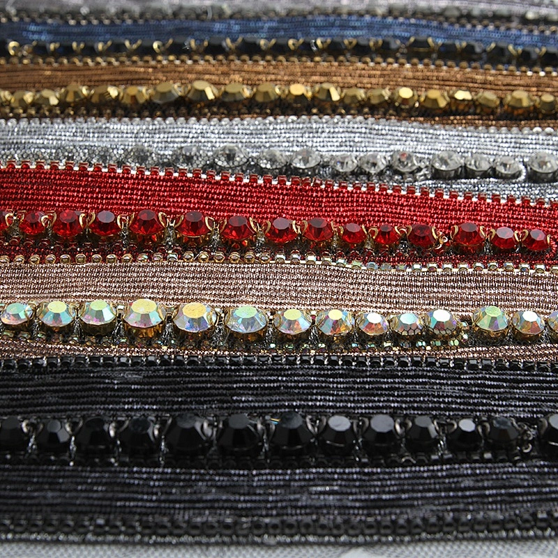 Patches wholesale  3D rhinestone applique patch trims patche for clothing Sew on  custom