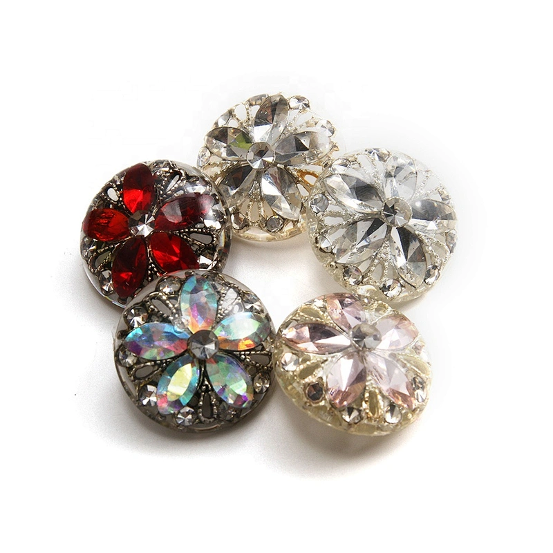 European and American style clothing rhinestone buttons, clothing accessories wholesale buttons, crystal buttons