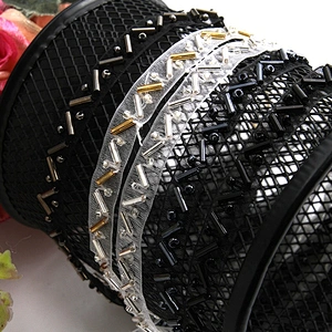 Wholesale factory supply decoration bead handmade trim lace garment accessories for cloth