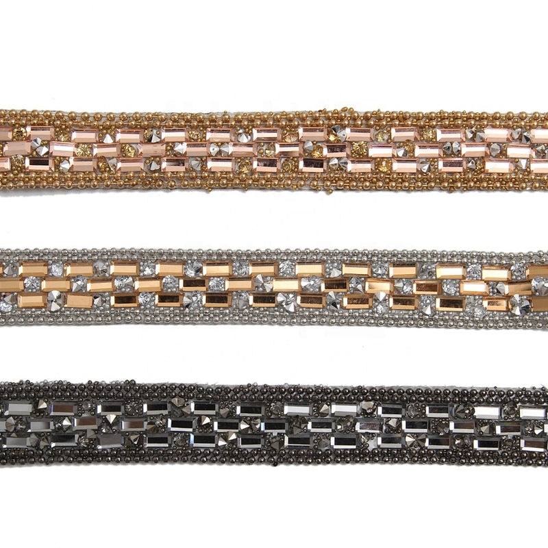 wholesale hotfix  trimming to  rhinestone  for shoes  for Clothing Banding Trim  bead  Glass trimming transfers