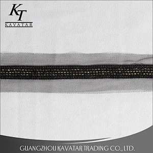 Kavatar Latest Fashion 4cm Bead Handmade Trimming With Rhinestones Chain