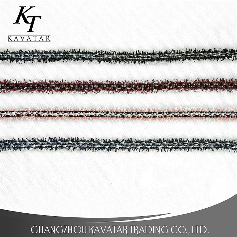 Fashion embroidery ribbon wholesale colorful ribbon tassel trimming