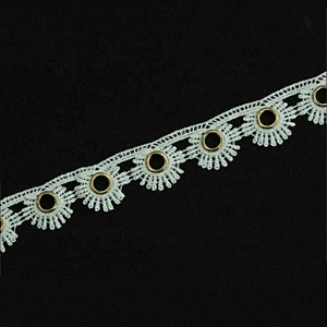 Wholesale Latest Design 2.5cm Eyelet Lace Trimming
