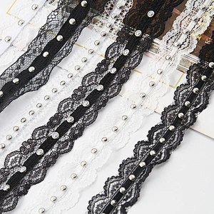 Wholesale Polyester  Bead Trimming Design Lace Trims