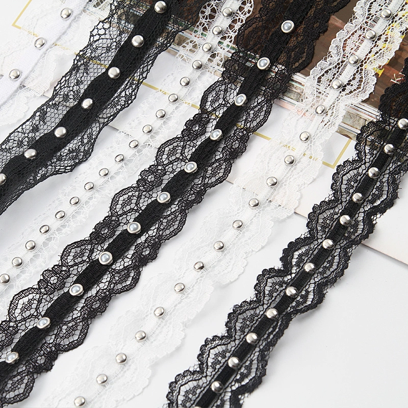 Wholesale Polyester  Bead Trimming Design Lace Trims