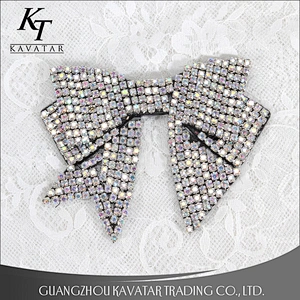 Shoe Accessories Crystal Beads Bow Patch Handmade Beads Rhinestone Bowknot Patch