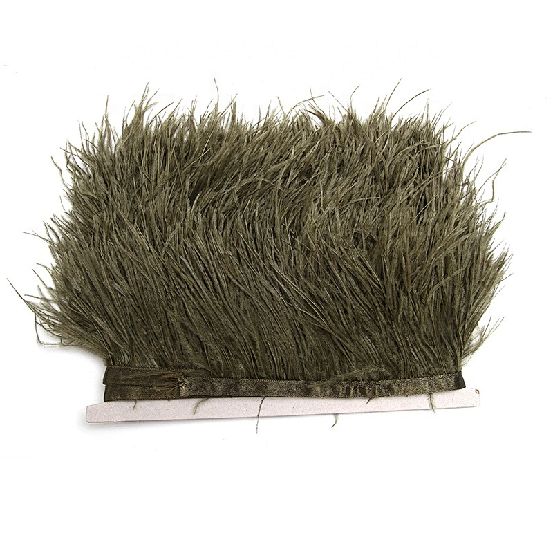 KAVATAR High quality ostrich feather decoration dress dress shoe hat ribbon feather decoration party trim craft