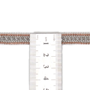 Wholesale Gold Hot Fix Iron On Trim with Accessories Chain Beads