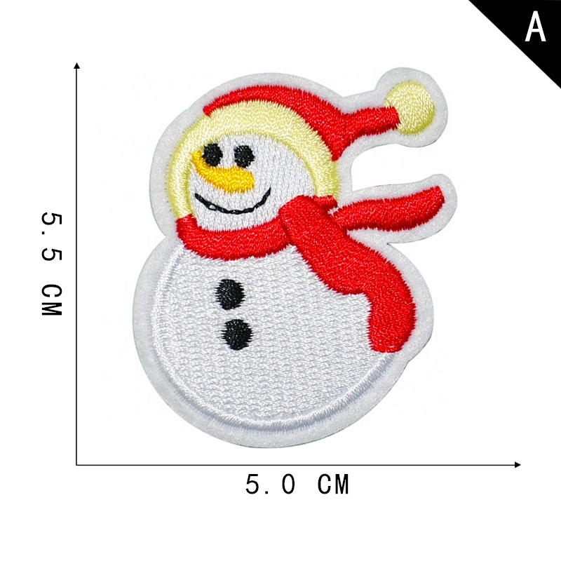 Christmas ornaments embroidered cloth applique flower high-end clothing accessories patch applique Christmas applique embroidery