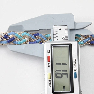 Kavatar new colorful  plait iron on rhinestone Trims for women clothing