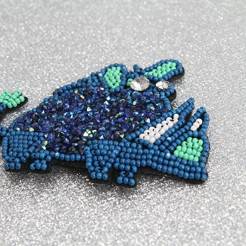 Kavatar  mesh cheap custom patches beaded patch rhinestone beaded patches fashion  for clothes