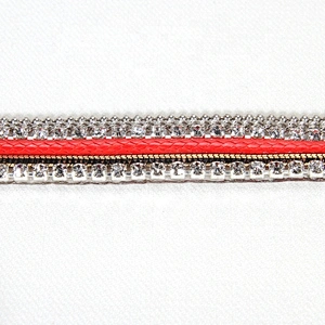 Kavatar Fashion Accessories Chain Beaded Hot Fix Rhinestone Trim For Garment