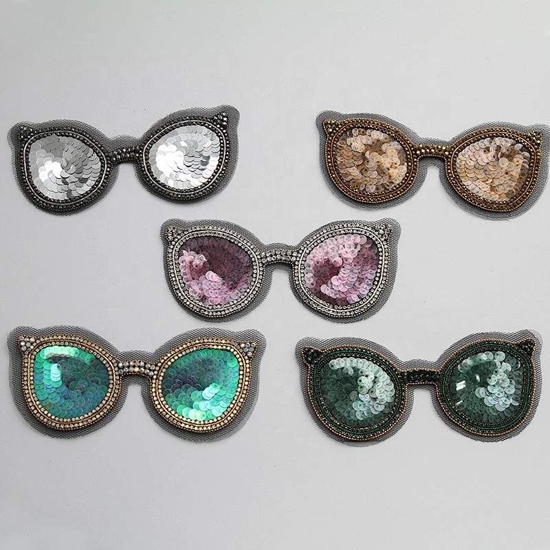 DIY Handbag Backpack Jacket Shirts Rhinestones Sunglasses Hotfix Designer Shades Glasses Patch Fashion Patch
