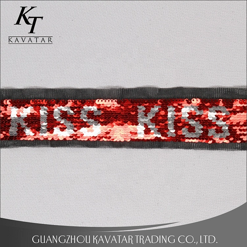 Wholesale Shiny Reversible Sequin Lace Trim Tape For Costume sequin lace fabrics
