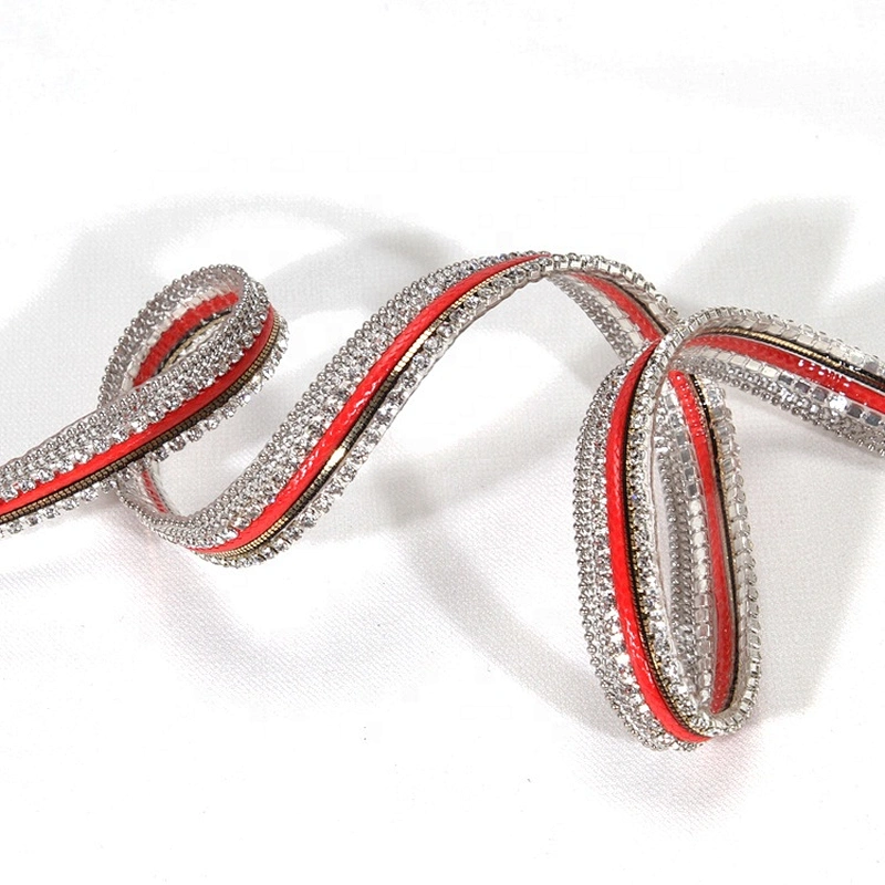 Kavatar Fashion Accessories Chain Beaded Hot Fix Rhinestone Trim For Garment
