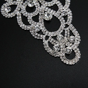 Kavatar Wholesale Crystal Patch Rhinestone Applique For Dress