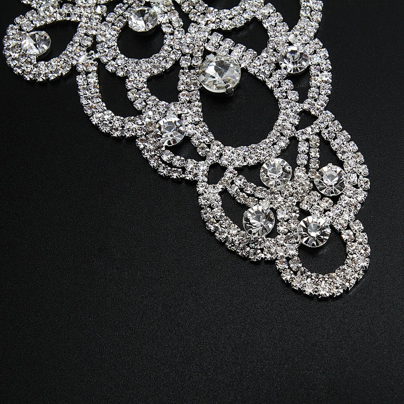 Kavatar Wholesale Crystal Patch Rhinestone Applique For Dress