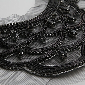 wholesale 3d patches rhinestone Sew on patches custom  for clothing big patches