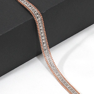 Wholesale Gold Hot Fix Iron On Trim with Accessories Chain Beads