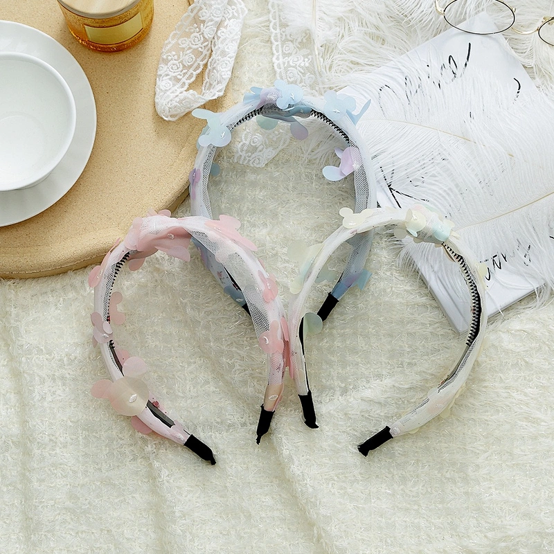 Headbands for women 2020   fur headband  for girls hair accessories  Butterfly floral hairband beaded headband