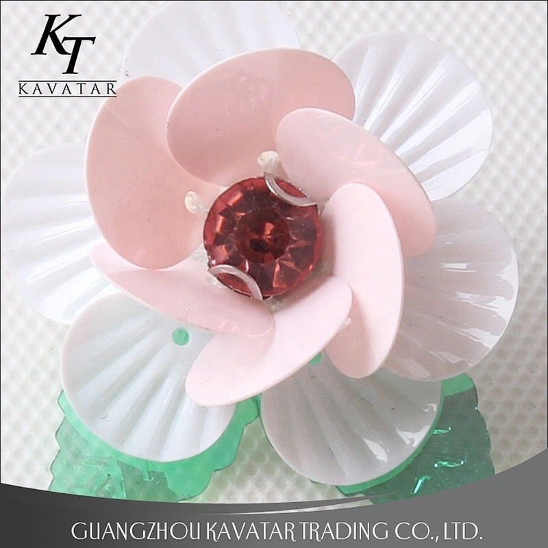 Handmade 3D Sequin Flower For Clothing Accessories