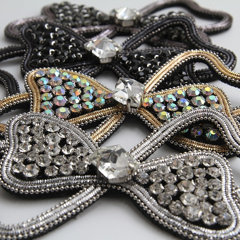 Patch star applique 3d rhinestones patches Sew on patches custom Tie for clothing cowboy clothing