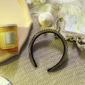 wholesale bling girl party hair band accessories hair hoops fashion glitter luxury rhinestone headbands for women