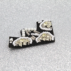 Beaded peacock rhinestone Patches for women clothing fashion Sew on patch 3d patches clothing