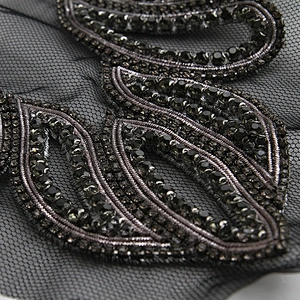Beaded peacock rhinestone Patches for women clothing fashion Sew-On patch 3d patches clothing