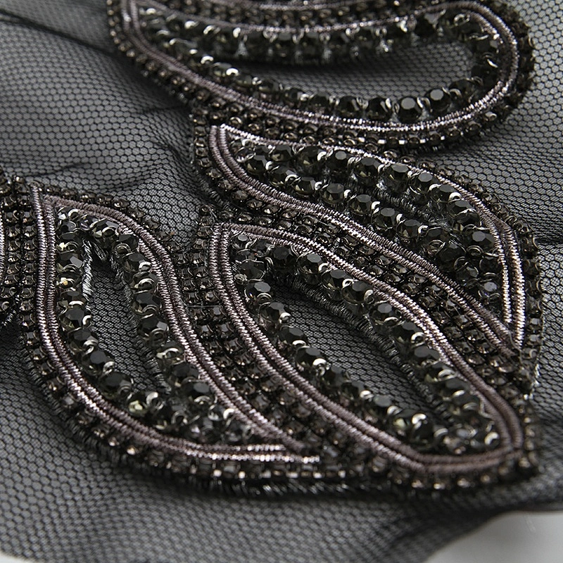 Beaded peacock rhinestone Patches for women clothing fashion Sew-On patch 3d patches clothing