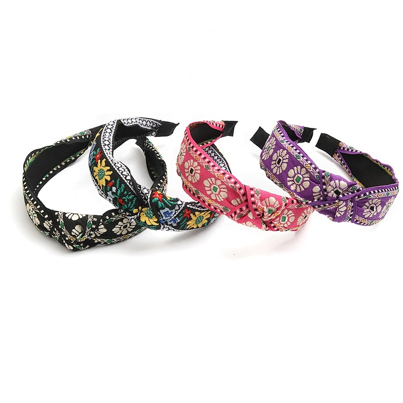 Fashion headbands 2020 Euramerican style Korean retro Chinese style national style wide edge hair band  girls headbands