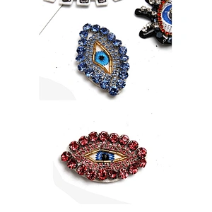 Christmas Cherry Flower Decorative Sew on Rhinestone Beaded Patches Wholesale patches for clothing