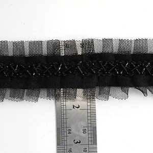 new crystal pearls beads rhinestone trim beaded embellished neck trim