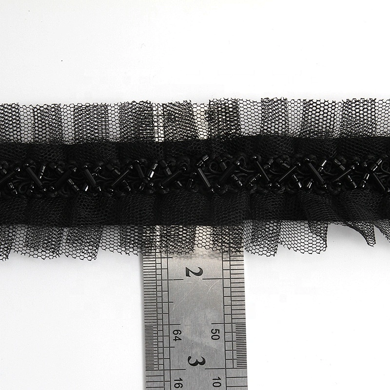 new crystal pearls beads rhinestone trim beaded embellished neck trim